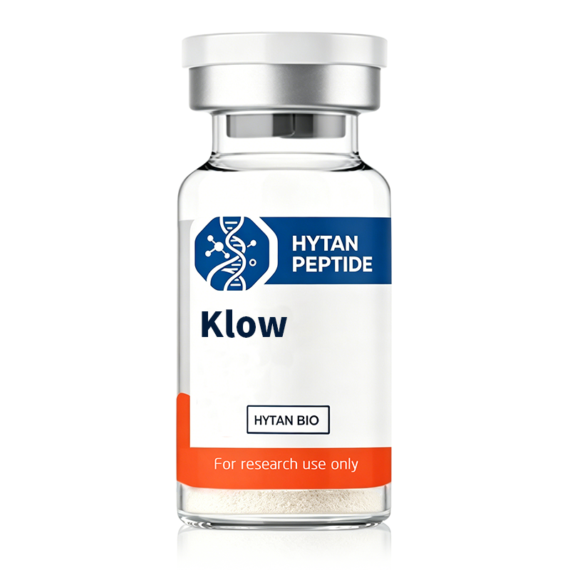 KLOW is a synergistic four-peptide research blend combining GHK-Cu, BPC-157, TB-500, and KPV. Formulated for regenerative research applications, it simultaneously targets inflammation modulation, multi-tissue repair, angiogenesis, cellular regeneration, and skin rejuvenation.