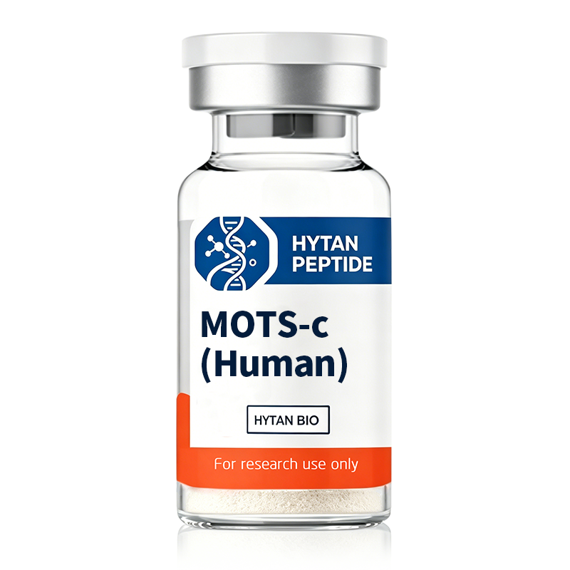 Human MOTS-c is a 16-amino acid mitochondrial-derived peptide (MDP) encoded by mitochondrial 12S rRNA. It acts as a systemic metabolic regulator by activating the AMPK (cellular "metabolic master switch") pathway, improving insulin sensitivity, enhancing fat oxidation, and delivering exercise-mimetic, anti-aging, and anti-inflammatory effects for metabolic and aging research.
