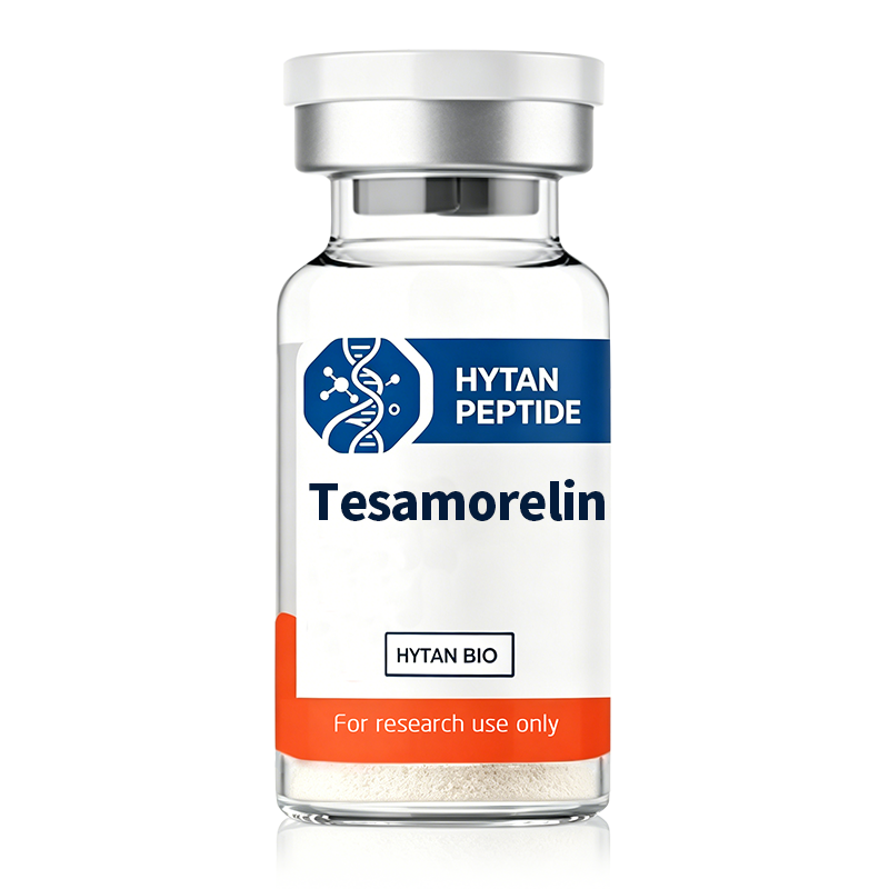 Tesamorelin is a stabilized 44-amino acid synthetic analog of human growth hormone-releasing hormone (GHRH). It is the only FDA-approved GHRH analog (marketed as Egrifta) for reducing visceral adipose tissue in HIV-associated lipodystrophy, and stimulates physiological pulsatile endogenous growth hormone (GH) and IGF-1 secretion to support selective visceral fat loss and metabolic regulation in research.
