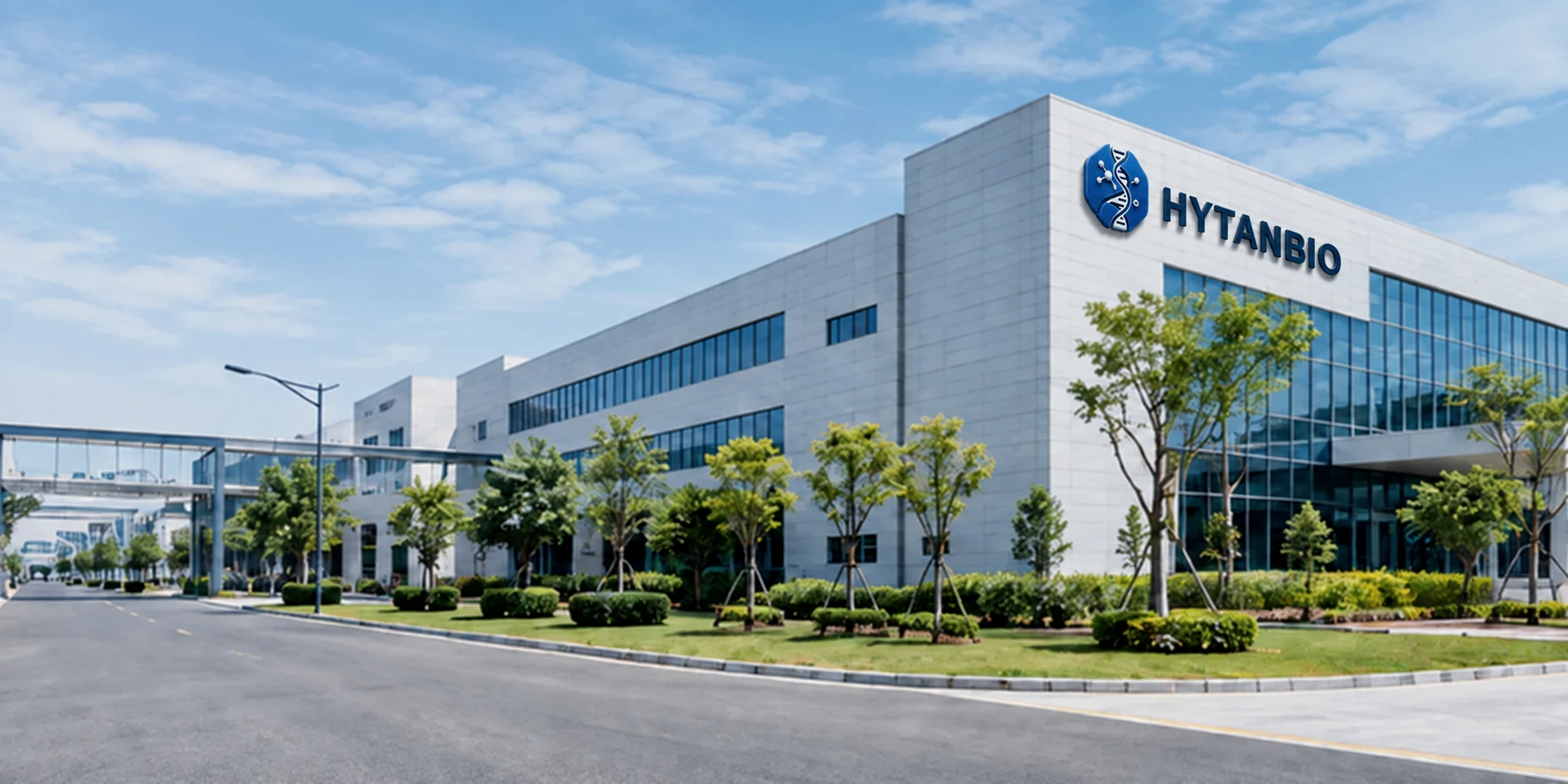 Hytan Peptides manufacturing campus and facility exterior