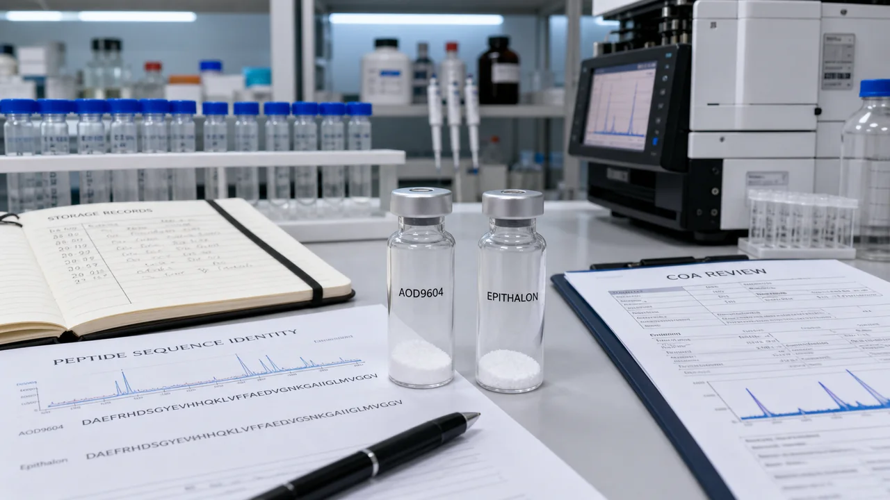 AOD9604 vs Epithalon Research Peptides: Sequence, Purity & Storage