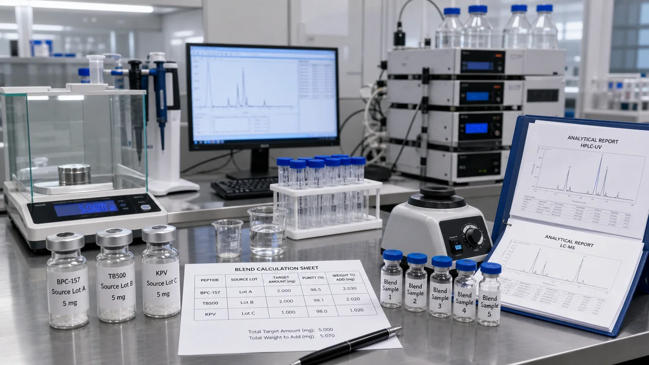 BPC-157, TB500 & KPV Blend Quality Control: Ratios, Lots & Homogeneity