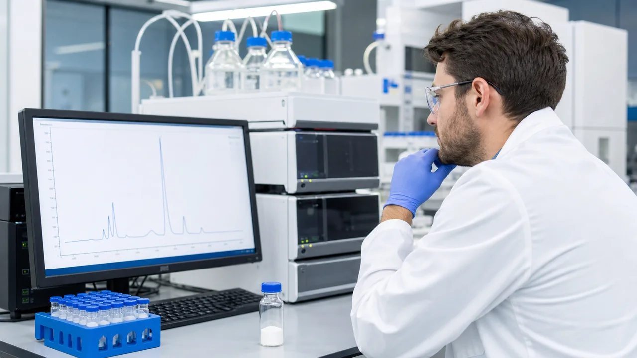 HPLC Purity for Research Peptides: How to Read the Number Carefully
