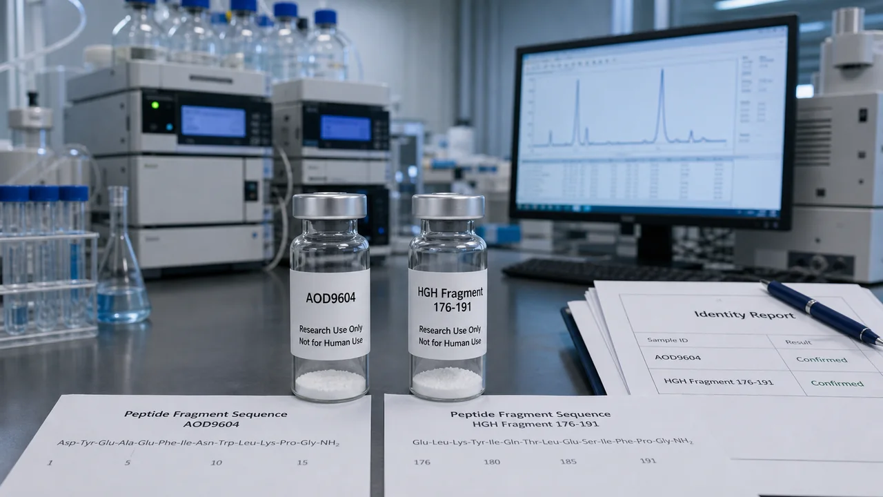 AOD9604 vs HGH Fragment 176-191: Naming, Sequence & COA Verification