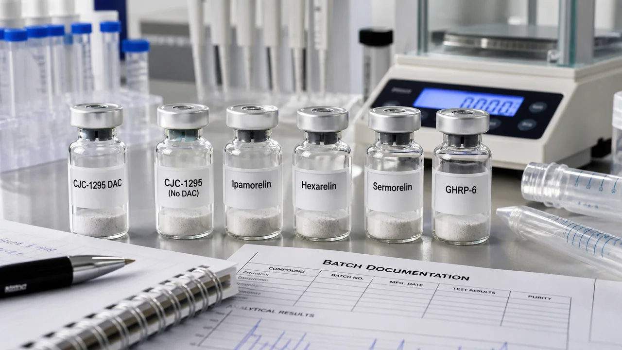 CJC-1295 DAC vs No DAC, Ipamorelin, Hexarelin, Sermorelin & GHRP-6: RUO Sourcing Guide